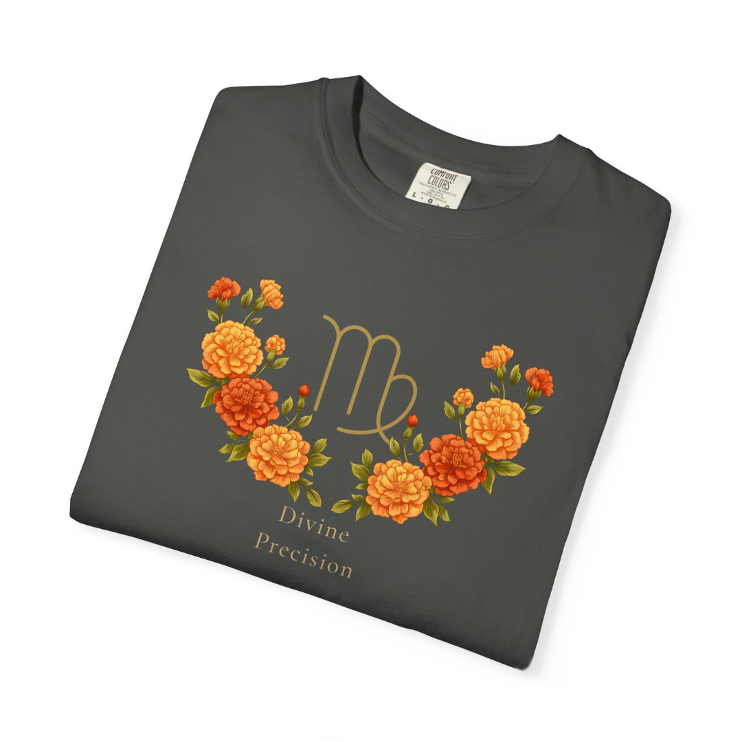 Virgo Zodiac Botanical Tee - Divine Precision