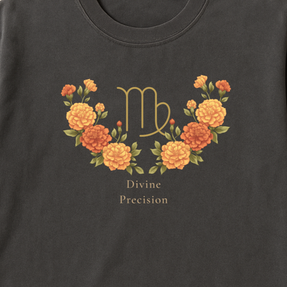 Virgo Zodiac Botanical Tee - Divine Precision